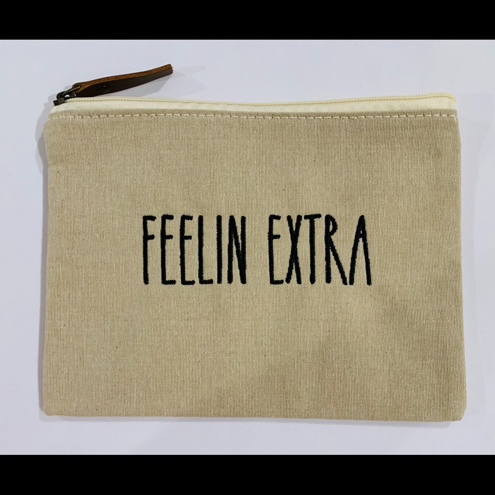 Personalized Jute Makeup Cosmetic Storage Bag Custom Embroidery - Picture 3 of 9